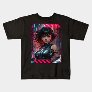 Cyberpunk Girl! Kids T-Shirt